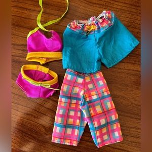 Y2K Barbie & Ken matching swimsuit and swim trunks